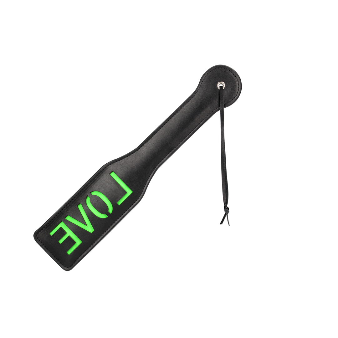 Paddle Love nachtleuchtend Neon Gelbgrün 32,2 cm