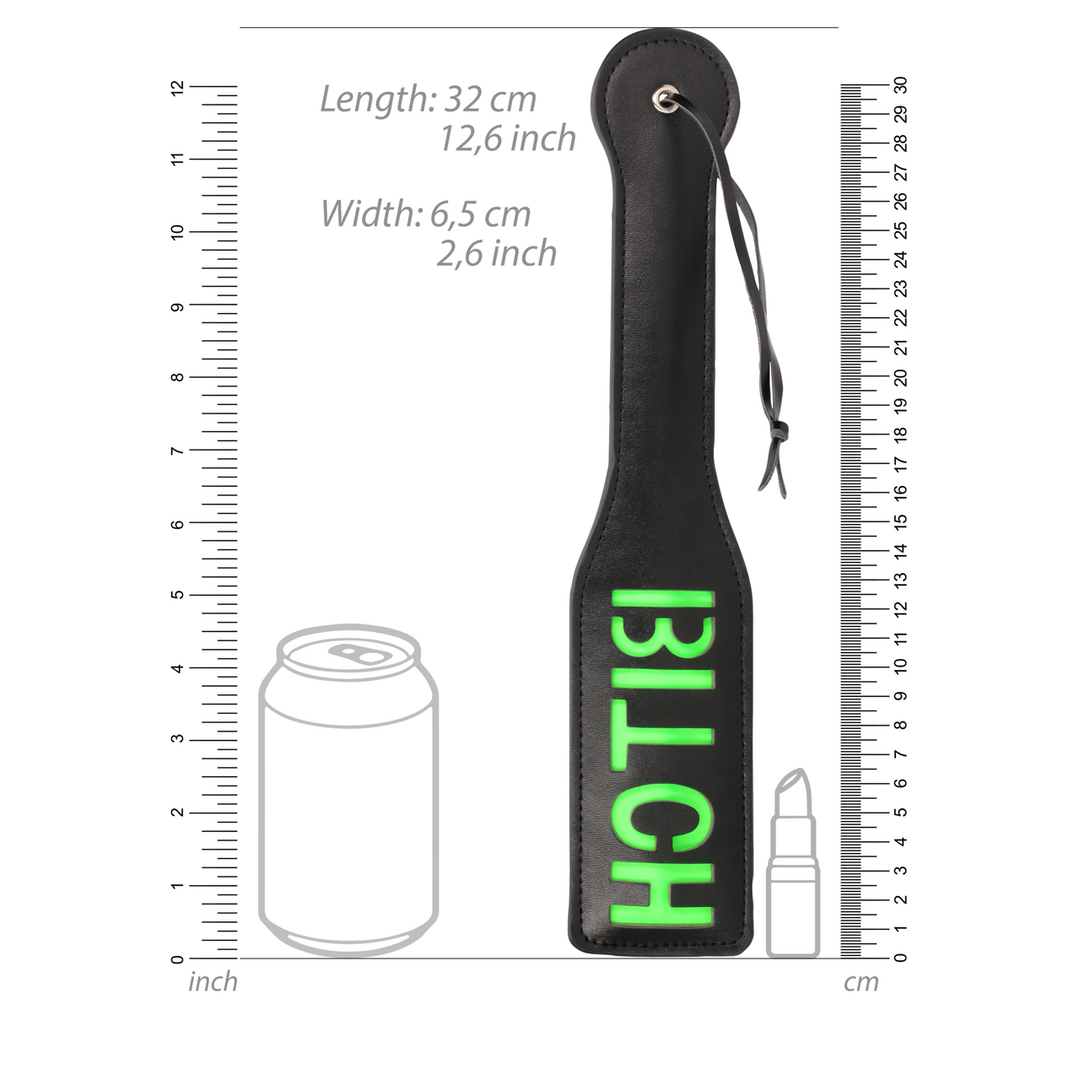 Paddle Bitch nachtleuchtend Neon Gelbgrün 32,2 cm