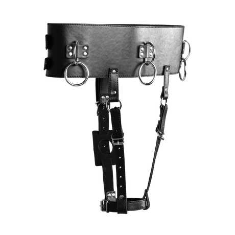 Gürtel mit Vibratorhalter Schwarz 104,5 cm