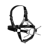 Kopfharness mit Spider-Gag und Nasenhaken Schwarz 70 x Ø 4,4 cm