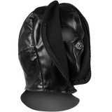 Bondage-Maske mit Reißverschluss Schwarz 32,5 cm