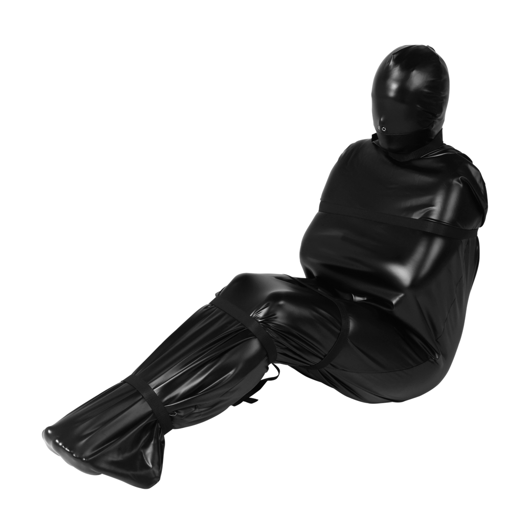 Bondage-Sack mit Nylonriemen Schwarz 175 cm