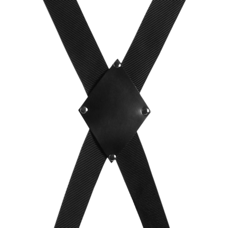 Bondage-Kreuz für die Tür Schwarz 266 cm