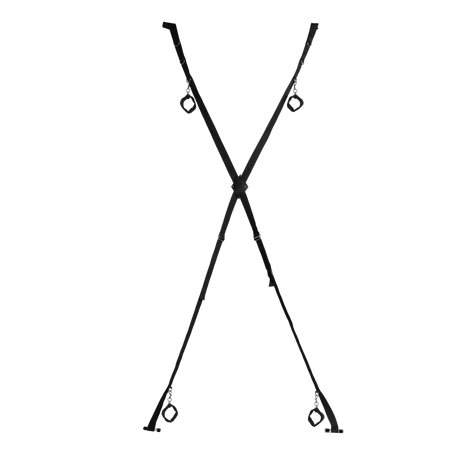 Bondage-Kreuz für die Tür Schwarz 266 cm