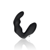Prostata-Vibrator gebogen mit Fernbedienung Schwarz