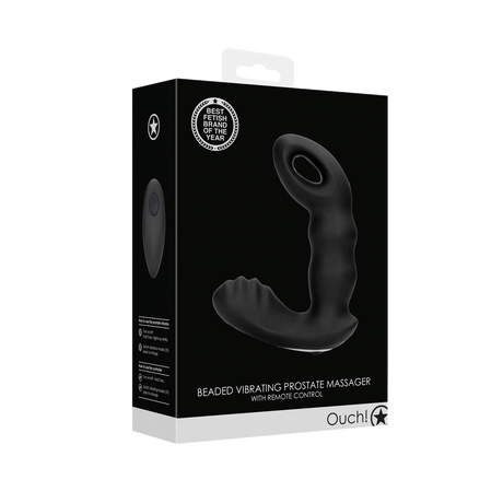 Prostata-Vibrator mit Perlen und Fernbedienung