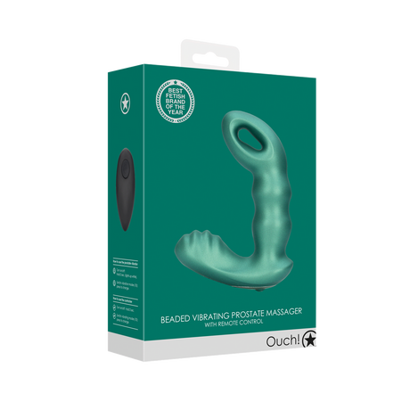 Prostata-Vibrator mit Perlen und Fernbedienung