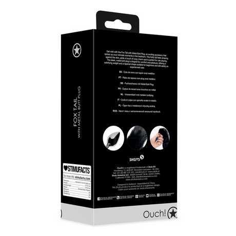 Analplug Metall mit Fuchsschwanz
