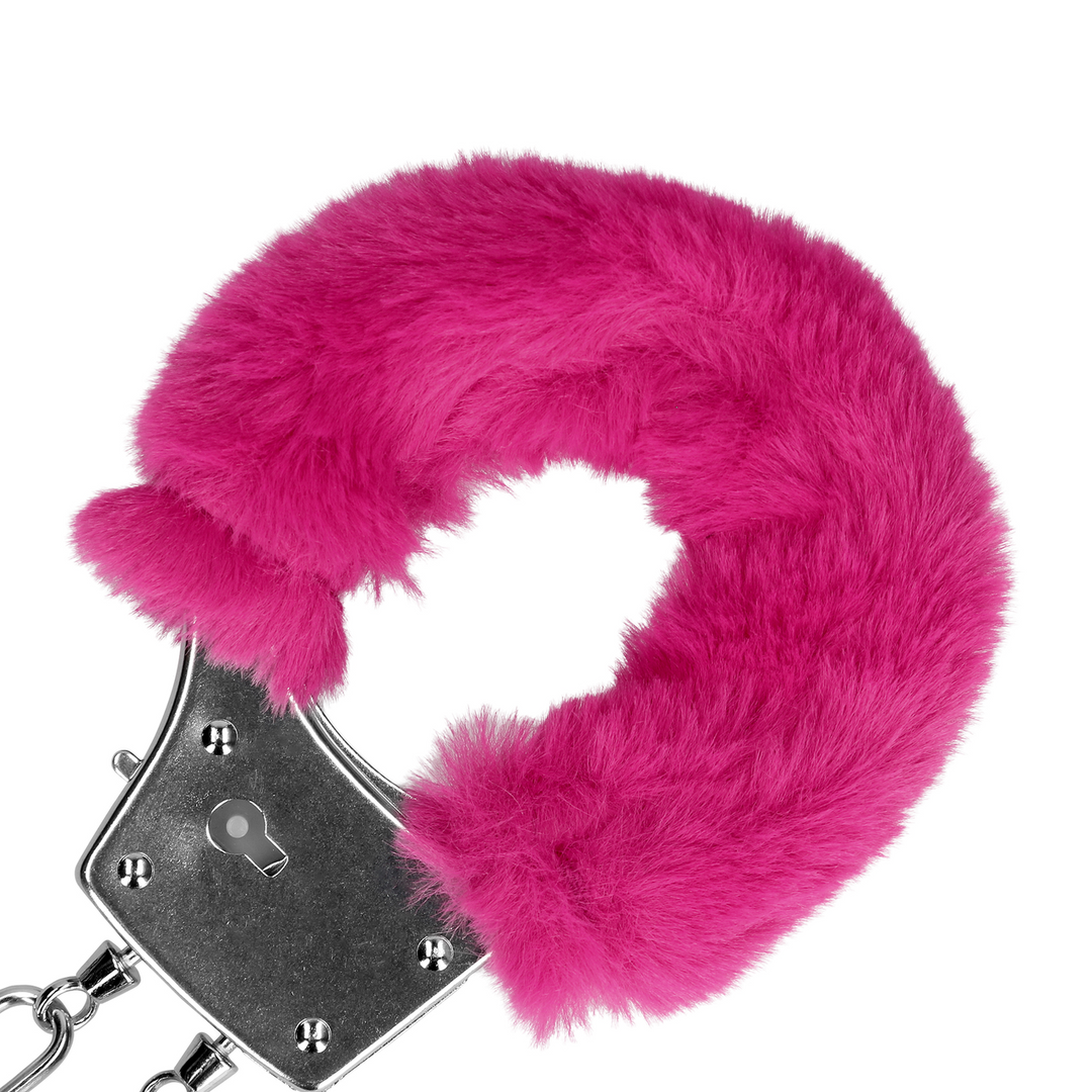 Handschellen Plüsch Schwarz Modell 2