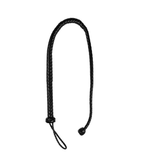Peitsche PU-Leder mit Endknoten Schwarz 122 cm