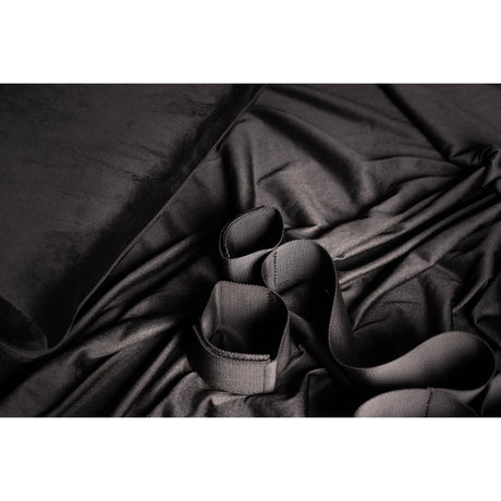Hand- und Fußfesseln verstellbar Schwarz 52 cm