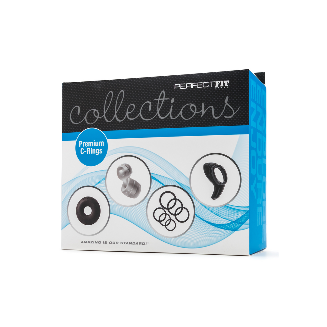 Penisring-Set Premium Schwarz 7,6 cm