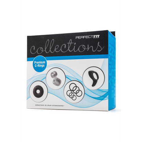 Penisring-Set Premium Schwarz 7,6 cm