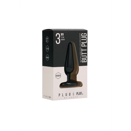 Analplug Basic Schwarz 7,5 x Ø 2,5 cm