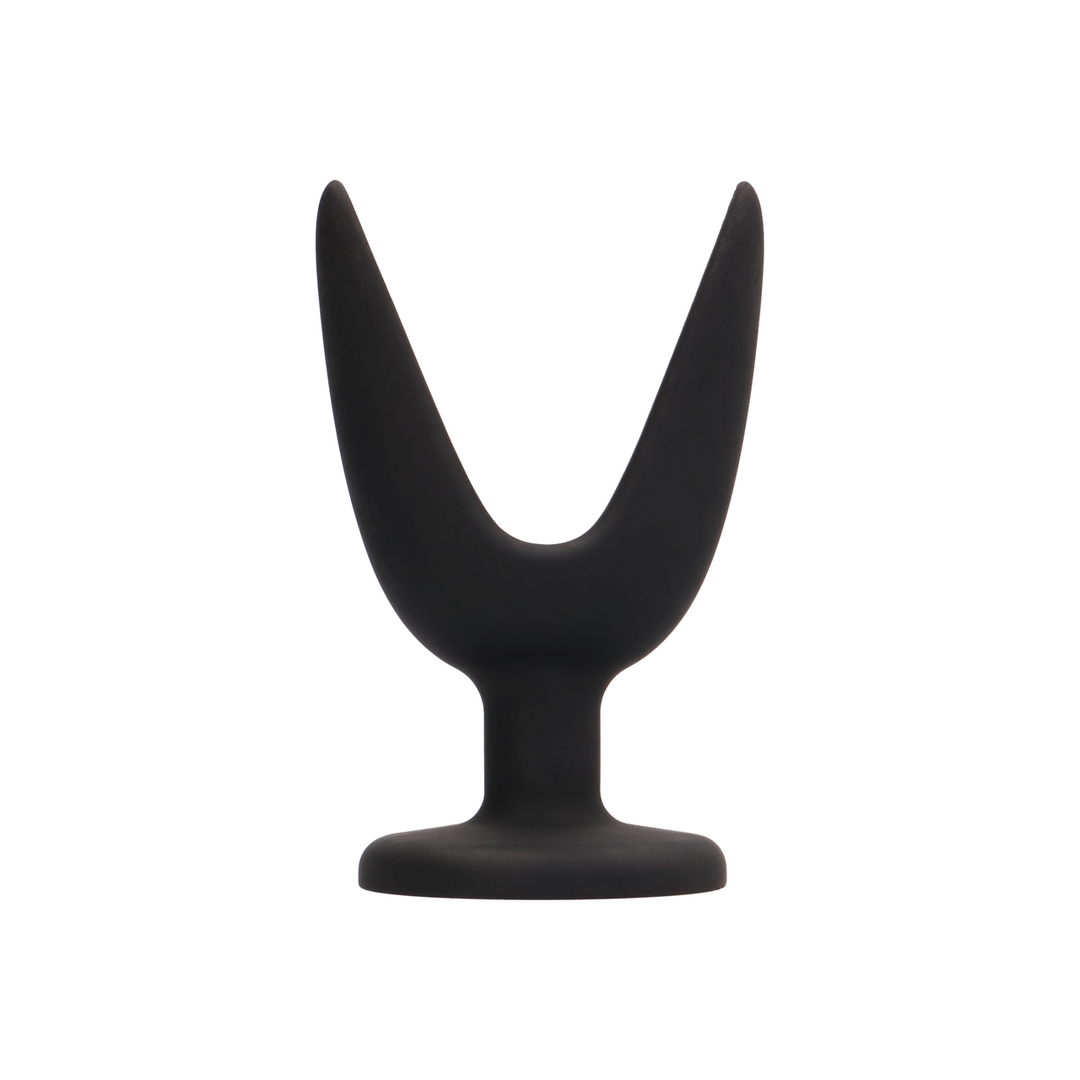 Analplug geteilt Schwarz 8,9 x Ø 6,3 cm