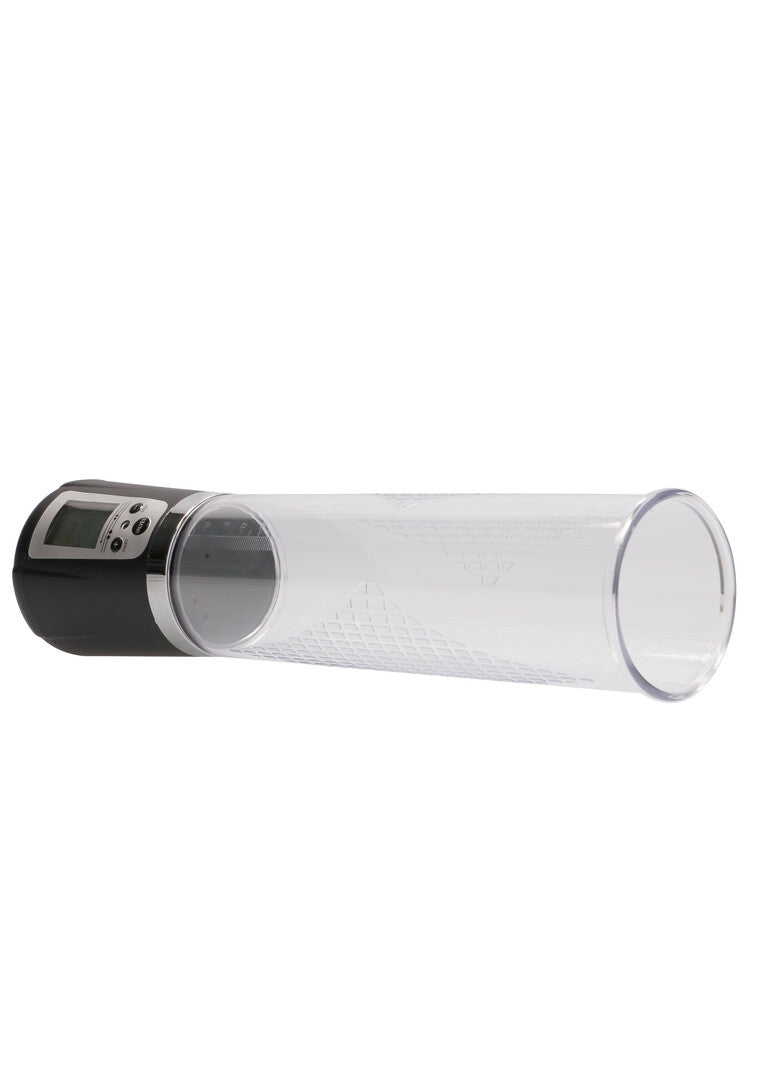 Penispumpe Premium automatisch mit Akku und LCD Durchsichtig 29 x Ø 6,5 cm