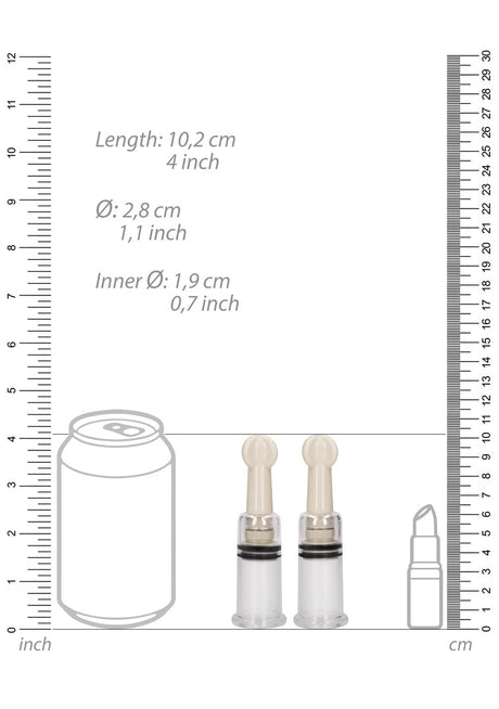 Brustsauger-Set Klein Durchsichtig 4 x Ø 2,8 cm