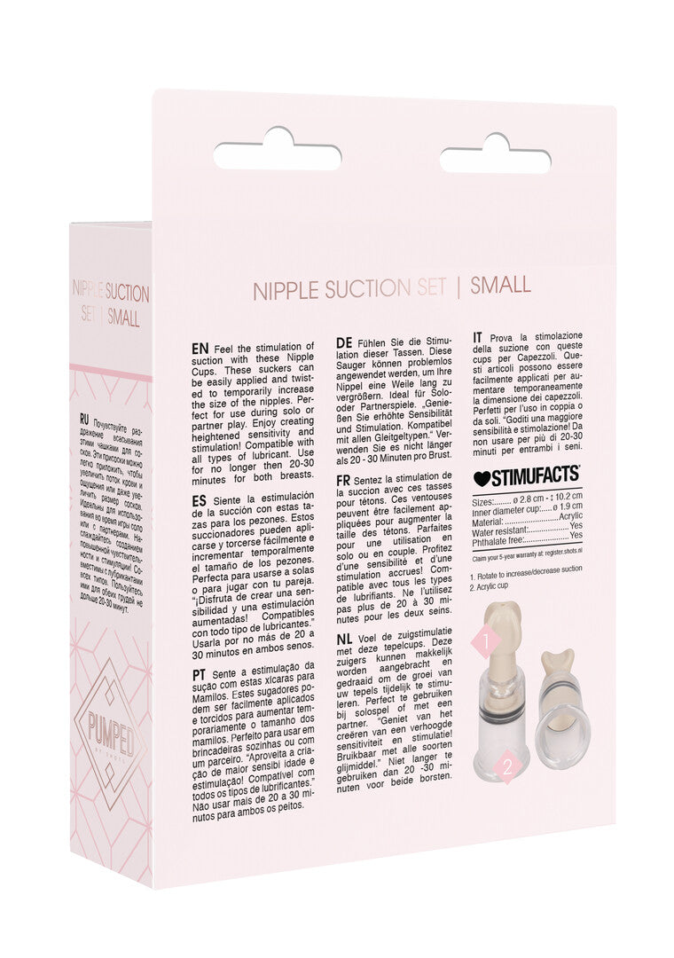 Brustsauger-Set Klein Durchsichtig 4 x Ø 2,8 cm