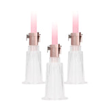 Klitoris- und Brustwarzenpumpen-Set Medium Pink 74,5 cm