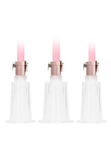 Klitoris- und Brustwarzenpumpen-Set Large Pink 76,5 cm