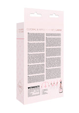 Klitoris- und Brustwarzenpumpen-Set Large Pink 76,5 cm