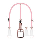 Klitoris- und Brustwarzenpumpen-Set Large Pink 76,5 cm