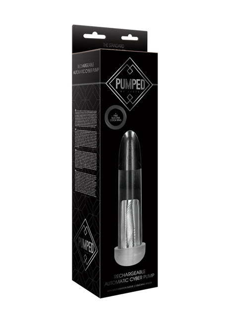 Penispumpe Cyber automatisch mit Akku und Hülle Durchsichtig 20 x Ø 7 cm