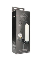 Penispumpe Elite für Anfänger mit PSI-Anzeige Durchsichtig 21 x Ø 6,5 cm