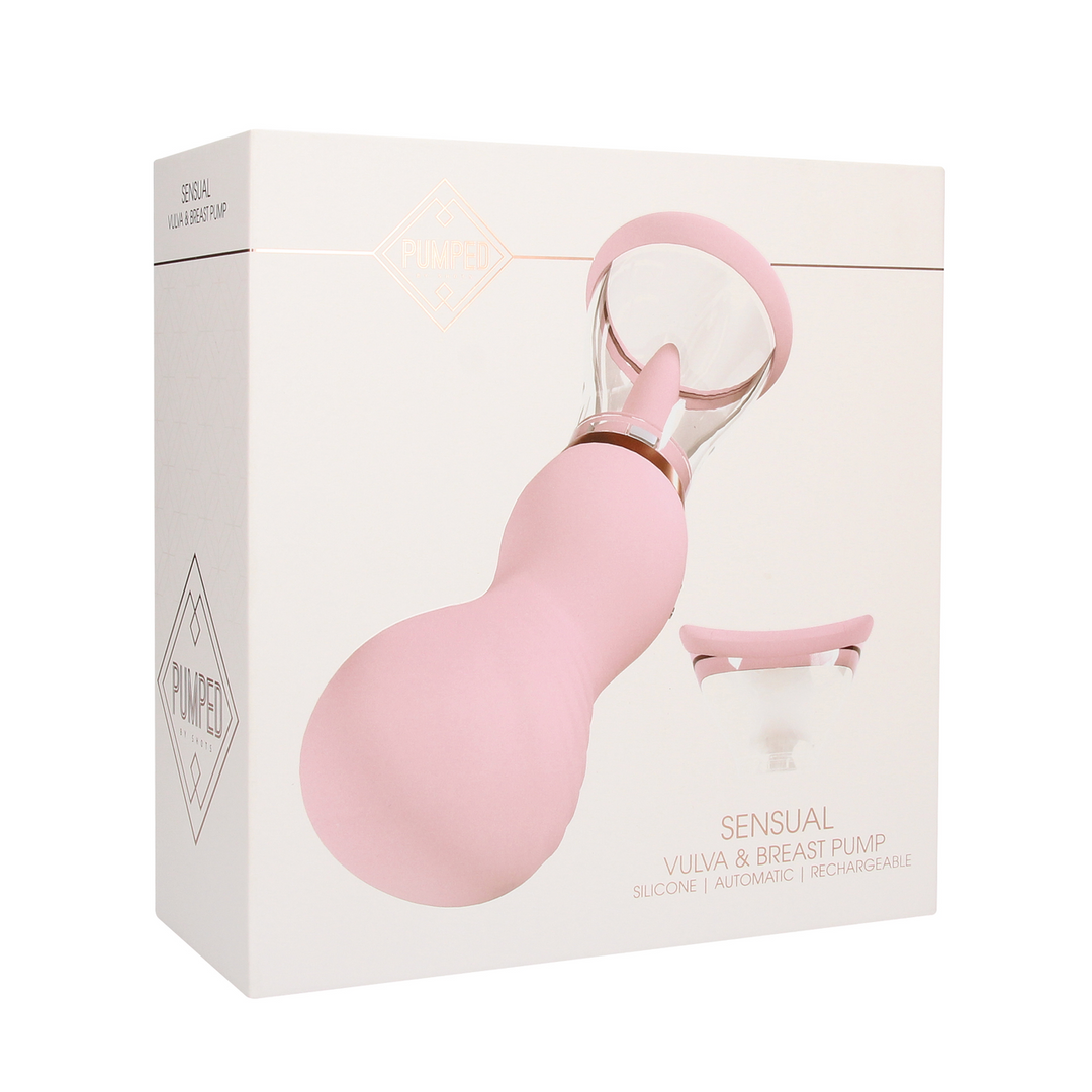 Vulva- und Brustpumpe Sinnlich mit Akku Pink 6,3 cm