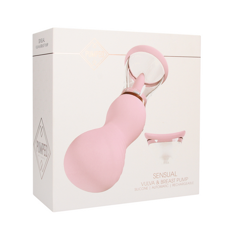 Vulva- und Brustpumpe Sinnlich mit Akku Pink 6,3 cm