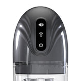 Masturbator SonicPull mit Saug- und Vibrationsfunktion Gun Metal 14 x Ø 8,5 cm