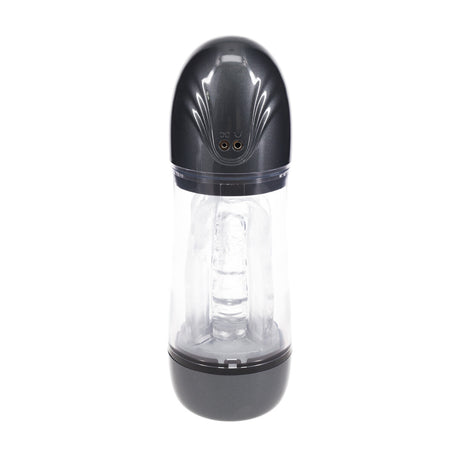 Masturbator SonicPull mit Saug- und Vibrationsfunktion Gun Metal 14 x Ø 8,5 cm