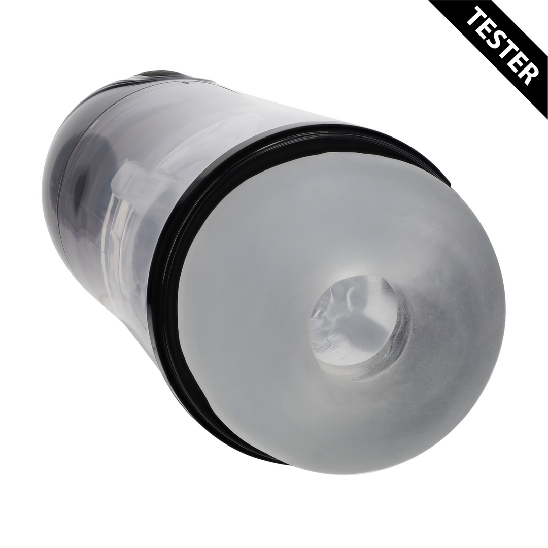 Masturbator SonicPull mit Saug- und Vibrationsfunktion Gun Metal 14 x Ø 8,5 cm