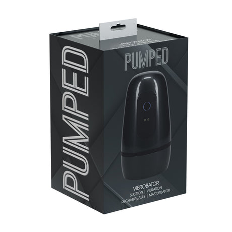 Masturbator Pulsar mit Unterdruck- und Vibrationsfunktion Gun Metal 10 x Ø 8,6 cm