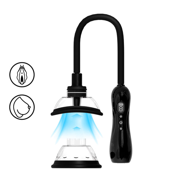 Vaginalpumpe Pumped automatisch mit rotierender Zunge Schwarz