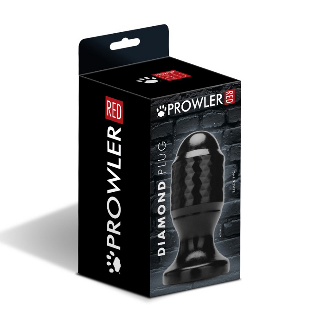 Analplug Diamant Schwarz 9 cm