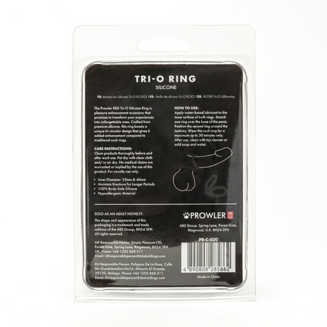 Penisring Tri-O Silikon Schwarz 15 cm