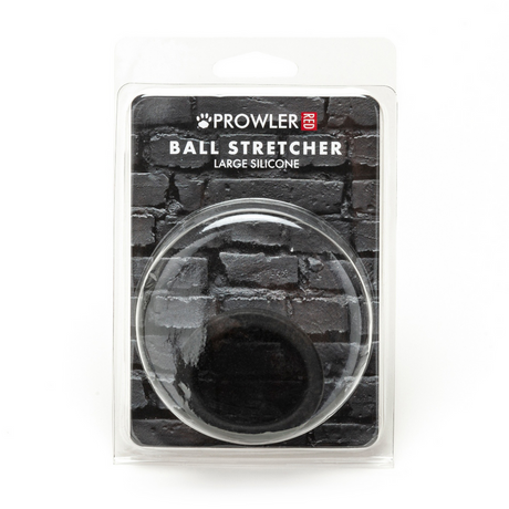 Hodenring Stretcher Silikon Schwarz Groß