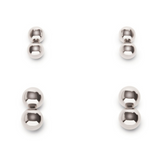 Magnetkugeln-Set 4 Paar Silber 0,8 cm