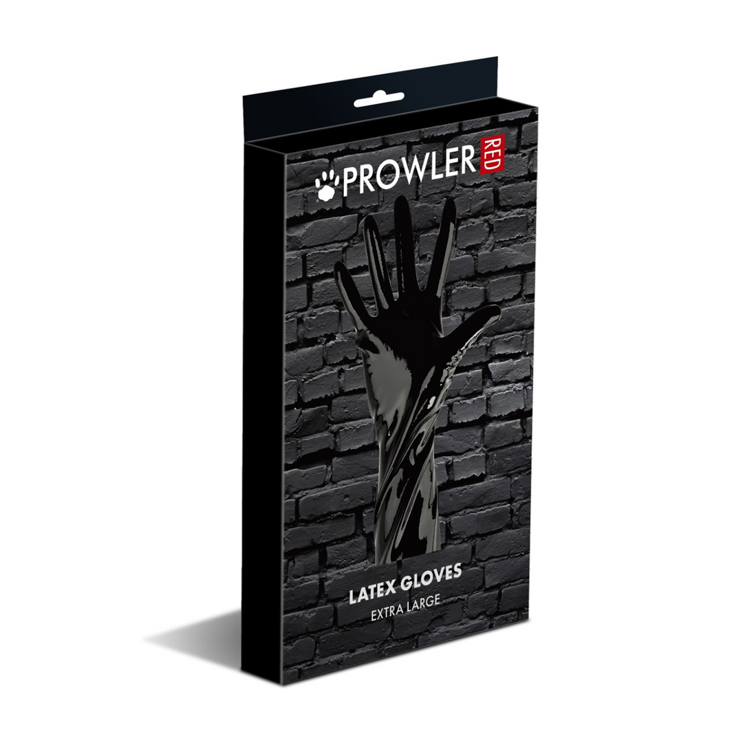 Latexhandschuhe XL Schwarz 35 cm