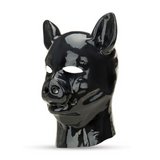 Latexmaske Schwein Schwarz 30 x Ø 58 cm