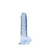 Realistischer Dildo mit Hoden Blau 15 x Ø 3,5 cm