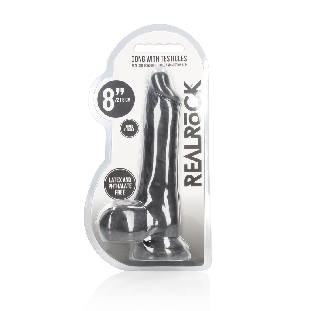 Dildo mit Hoden Schwarz 16 x Ø 4,2 cm