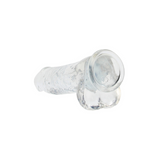 Realistischer Dildo mit Hoden Violett 25,4 x Ø 6 cm