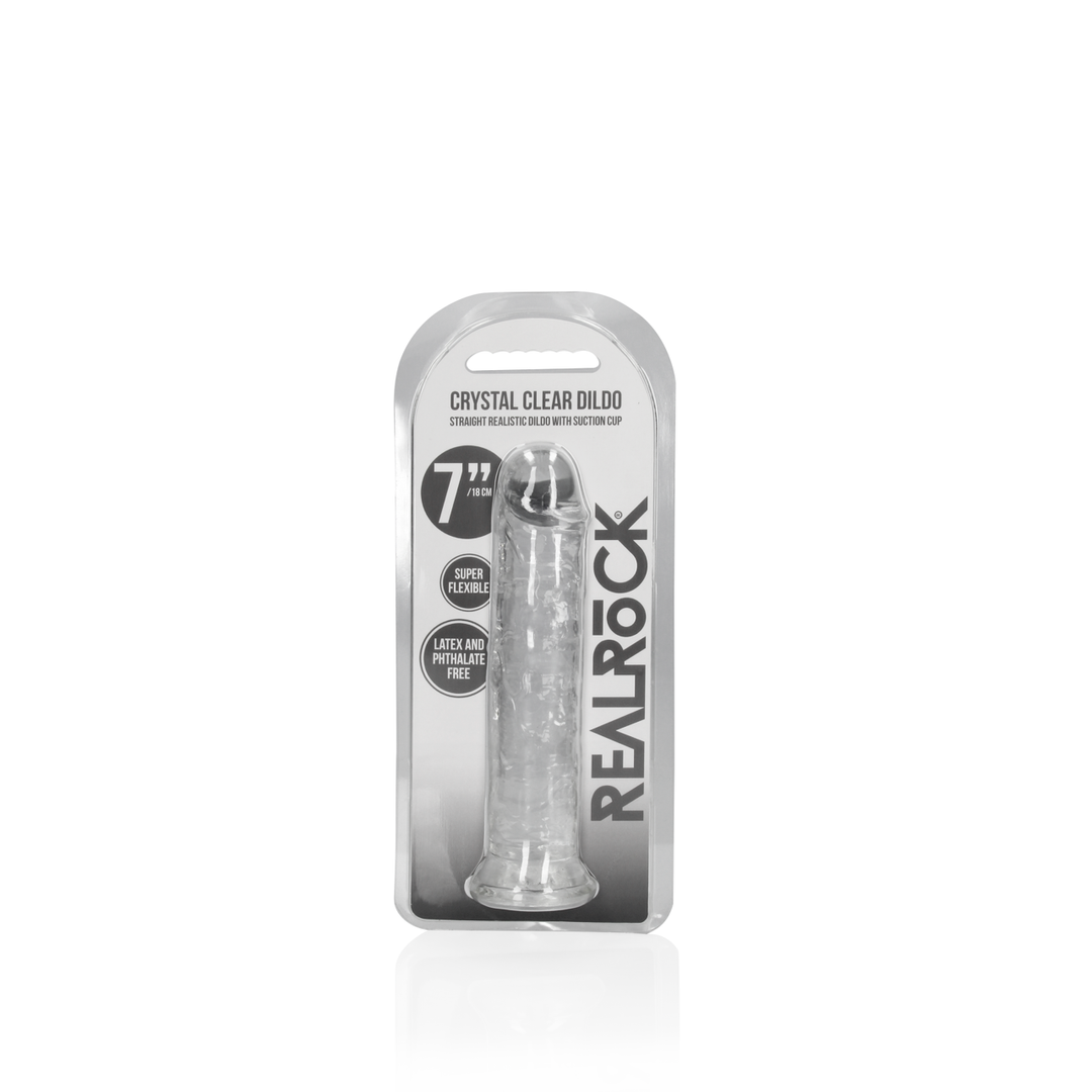 Realistischer Dildo gerade mit Saugfuß Pink 18 x Ø 3,8 cm