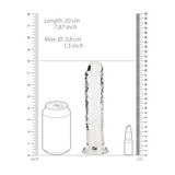 Realistischer Dildo gerade mit Saugfuß Pink 18 x Ø 3,8 cm