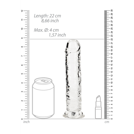 Realistischer Dildo gerade mit Saugfuß 20 x Ø 4 cm