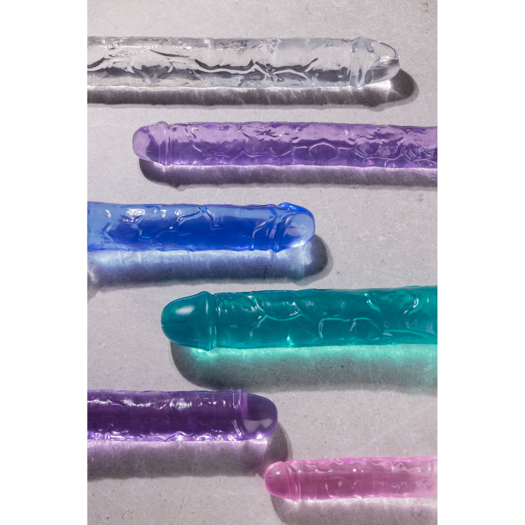 Doppeldildo realistisch Violett 34 x Ø 3,5 cm