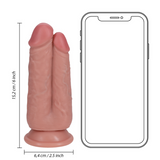 Dildo Zwei-in-Eins Schwarz 15,2 x Ø 6,4 cm