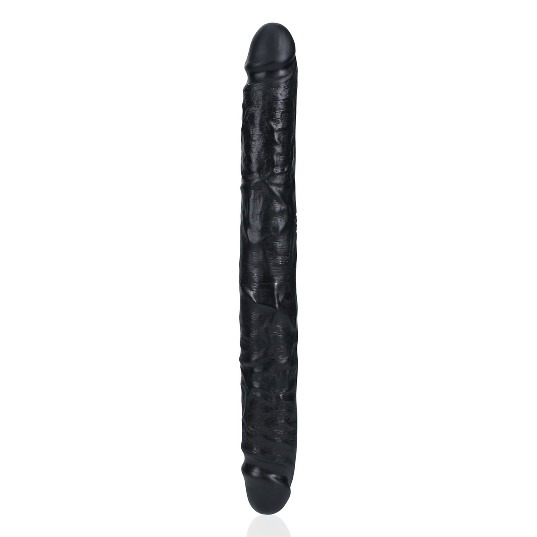 Dildo Slim doppelendig Schwarz 30,5 x Ø 3,8 cm